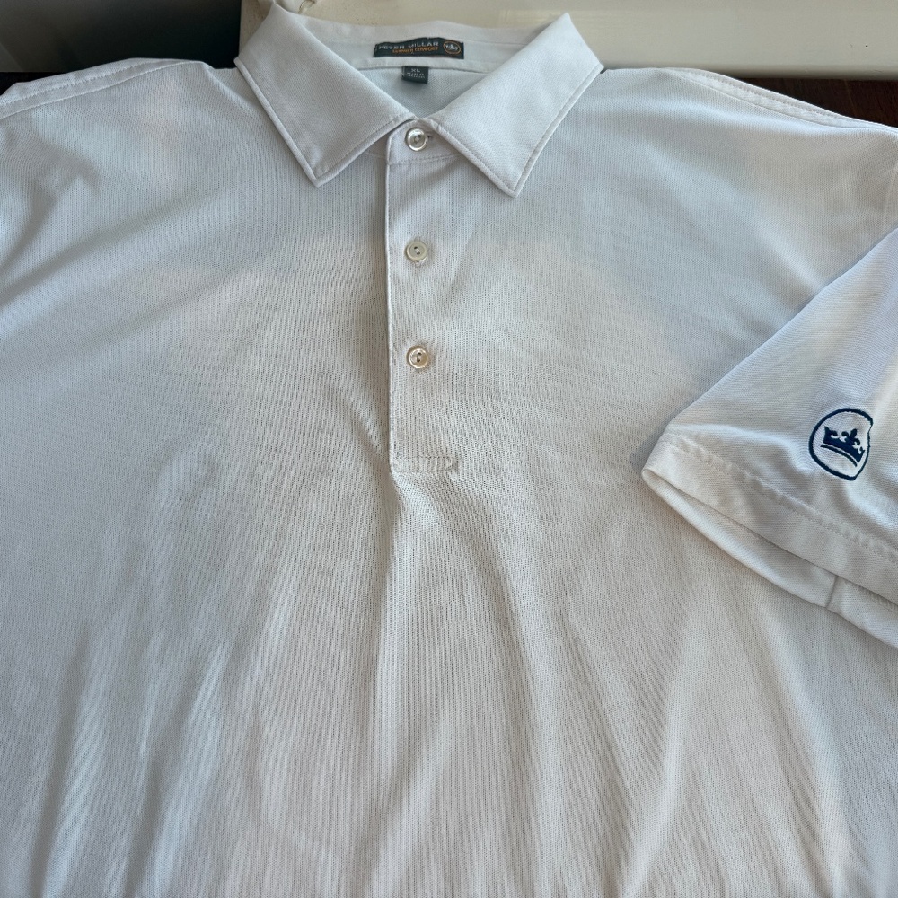 XL white Peter Millar Summer Comfrort with Crown logo